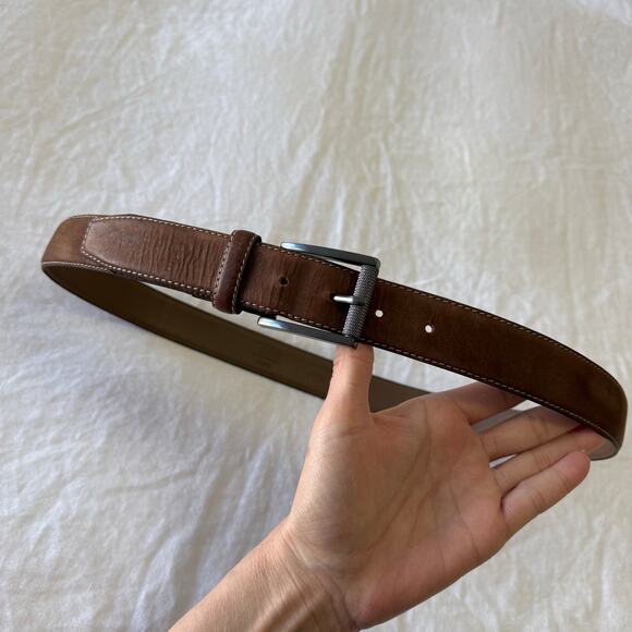 Robert Graham Other - Robert Graham | Men’s 38 | Brown Leather Ripaso Belt | Distressed Contemporary